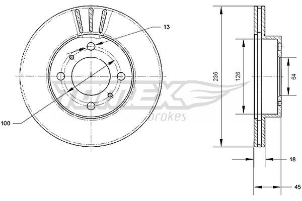 TOMEX BRAKES Piduriketas TX 70-98